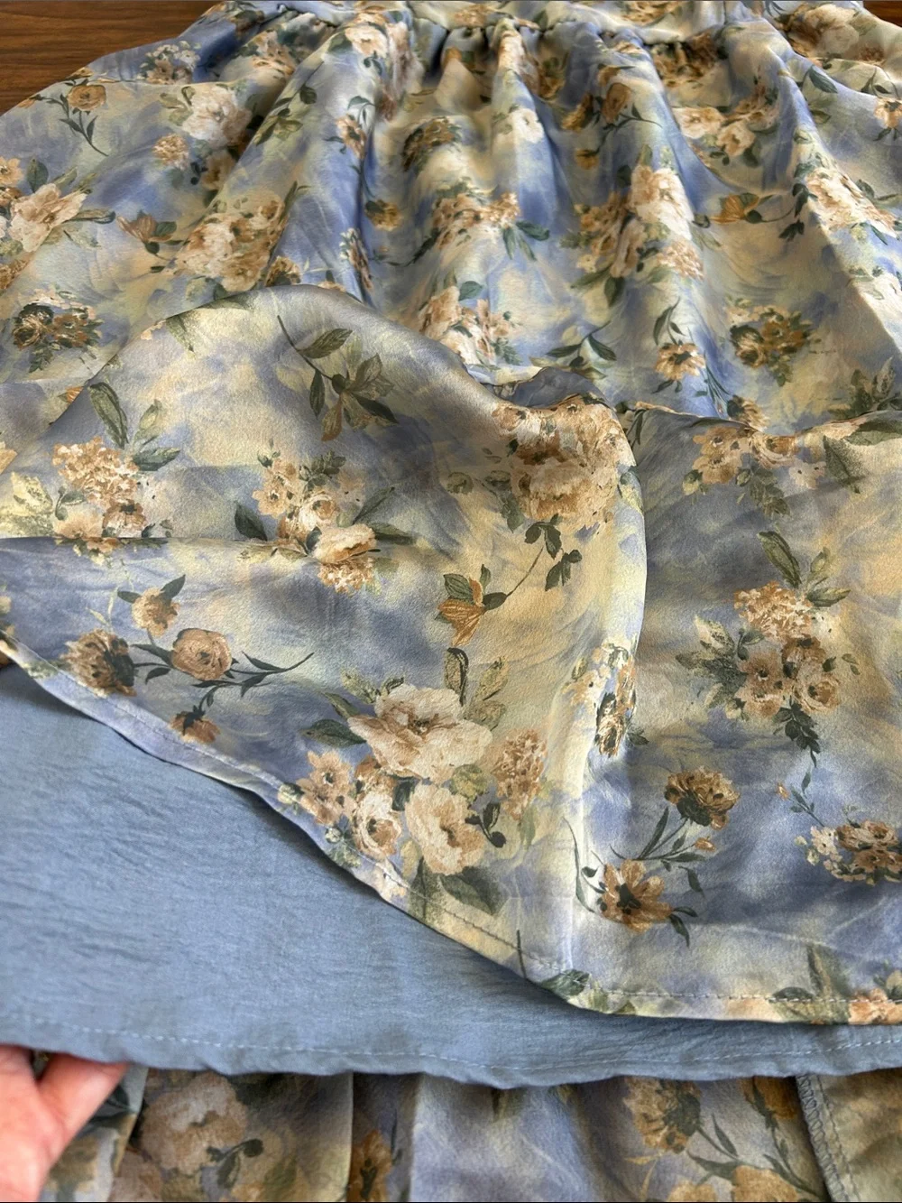 wild fable Blue Floral Tie-Shoulder Sundress - Picture 5 of 8